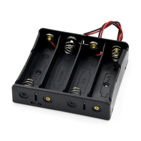 Boîtier pour 4 batteries 18650, série, 14,8 V, AMPUL.eu