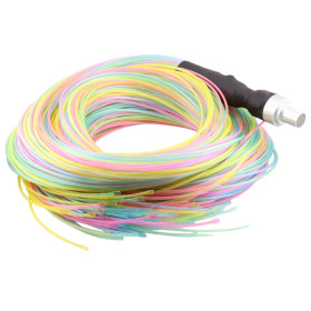 Fiber optic cable set with LED source for therapeutic