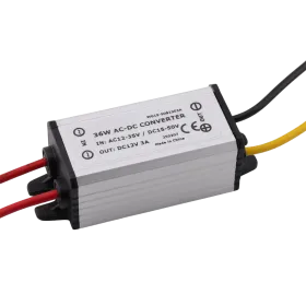 Jännitteenmuunnin 12-35V AC 12V DC, 3A, 36W, IP68 | AMPUL