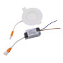 Plafonnier LED pour plaque de plâtre, circulaire, 3W, jour