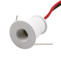 Mini apparecchio LED per mobili con potenza di 1W. Alluminio anodizzato bianco.