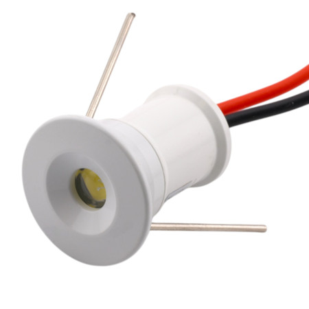 Mini plafoniera LED 1W bianca, IP65, compatta