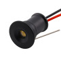 LED-15 mini črna stropna svetilka 1W, IP65, 12V, aluminij