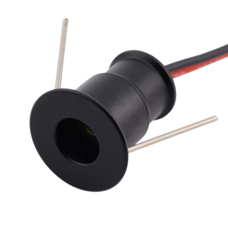 LED mini plafonieră 1W, negru | AMPUL.eu