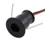 Mini apparecchio LED per mobili con potenza di 1W. Alluminio anodizzato nero.