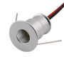 Mini LED-møbelarmatur med en effekt på 1W. Aluminium i sølvfarvet anodiseret finish.