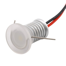 Mini lampa sufitowa LED o mocy 1W, mleczna | AMPUL