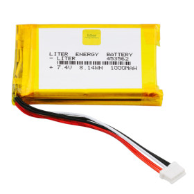 Li-Polymer batteri 1000mAh, 7,4V, 453562, AMPUL.eu