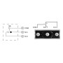 Endestop AZ-7121 med IP65-beskyttelse