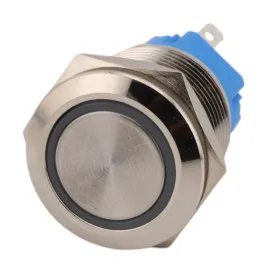 Interruttore in metallo con serratura, argento, diametro 21mm, IP67 |