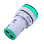 Kruhový digitální voltmetr 22mm pro měření 60-500V AC