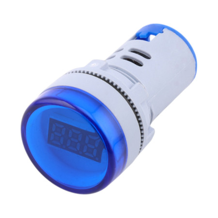 Digitales Voltmeter 22mm, 60–500V AC, rot beleuchtet