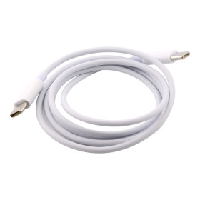 Cable de carga y datos, Tipo-C/Tipo-C, 60 W, blanco, AMPUL.eu