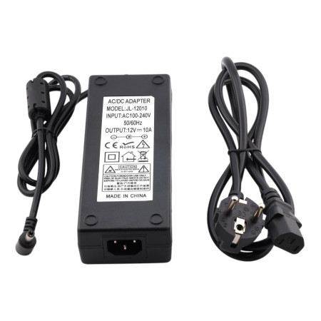 Prise d'alimentation 12V 10A, connecteur 5,5x2,5mm, 120W