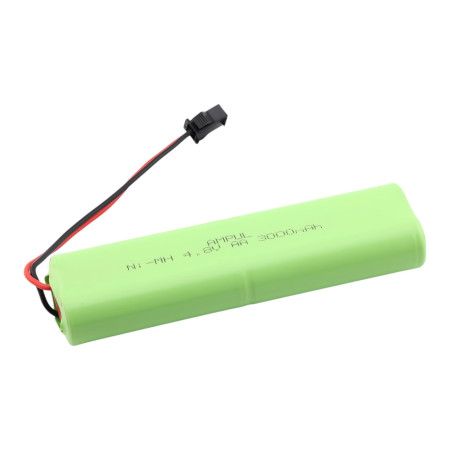 Ni-MH batteri 212 3000mAh, 4,8V med JST SM 2-stift kontakt