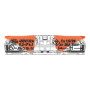 Wago COMPACT 221-2411 2-pin inline clamp, 4.0mm²