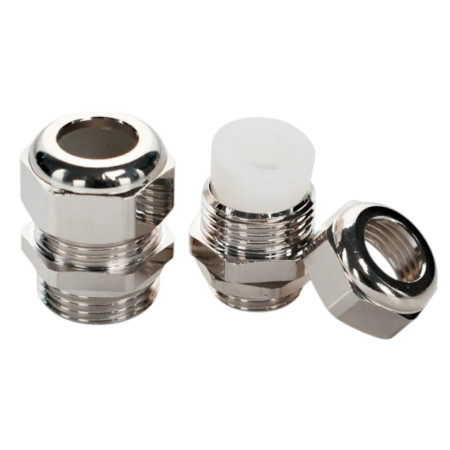 Prensaestopas metálico IP68, resistente hasta 180°C, rosca M