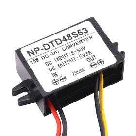 Spannungswandler von 10-28V AC auf 12V, 3A, 96W, IP68, Kunststoffgehäuse |