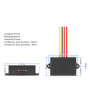 Convertitore di tensione da 10-28 V CA a 12 V, 3 A, 96 W, IP68, plastica