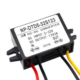 Spannungswandler von 10-28V AC auf 12V, 3A, 96W, IP68, Kunststoffgehäuse |