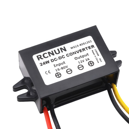Měnič napětí 15-80V DC na 12V, IP68