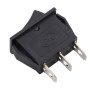 Wippschalter KCD3 EIN-AUS-EIN 250V/16A, rot oder schwarz