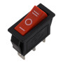Obdélníkový kolébkový vypínač KCD3 ON-OFF-ON 250V 16A