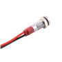 Indicator LED metalic, 6 mm, argintiu, culori diverse