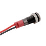 LED metal indicator light 12V/24V, for hole diameter 6mm, white |