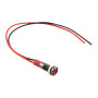 LED metal indicator light 12V/24V, for hole diameter 6mm, white |