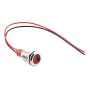 Spia luminosa a LED in metallo 12V/24V, per foro diametro 6mm, bianca |