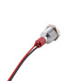 Indicator LED metalic, Ø12 mm, argintiu, ip65, iluminare color