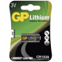 Lítiová batéria GP CR123A 3V s kapacitou 1500mAh