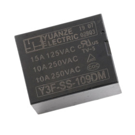 Y3F-SS-109DM relé 9V DC 10A 250V AC, 4 tűs THT