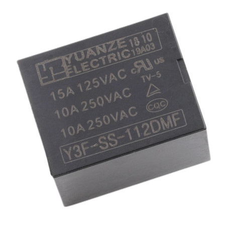 Relej Y3F-SS-112DMF 12 V DC, 10 A, 4-pin SPDT