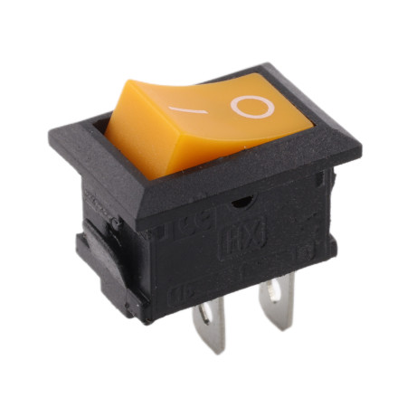 Pravokutni prekidač KCD1-101, žuti, 250V/6A