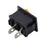 Interruptor basculante rectangular KCD1-101, negro 250V/6A | AMPUL.eu