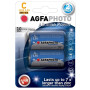 Batteria alcalina AgfaPhoto R14 LR14 C 1,5V confezione 2 pezzi