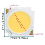 Diode LED COB 10W - 19x19 mm, 3000K-6000K