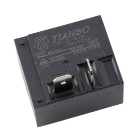 Relay HJQ-15F-2-SH, 12V DC/250V AC 25A, AMPUL.eu