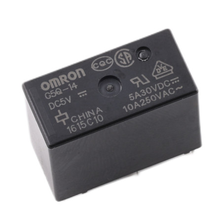 Relé G5Q-14, 5 V CC/277 V CA 10 A, AMPUL.eu