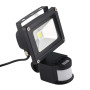 LED Reflektor 10W, PIR, bílá