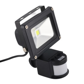 LED Spotlight 10W, 12V, PIR, hvid | AMPUL.eu
