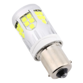 BA15S LED-lampa 39 SMD 3030, 12V Vit billjus