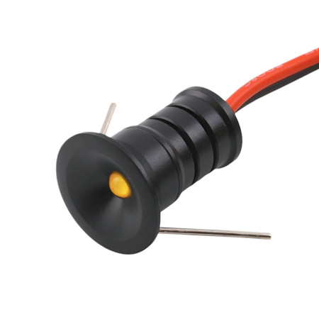 LED-10 Mini-Deckenleuchte 0,5W, schwarz, kompakt, IP65