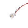 Mini lámpara techo LED 0,5W plata, luz blanca, IP65, 12V