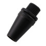 Matně černá průchodka kabelu se svorníkem M10, 14mm