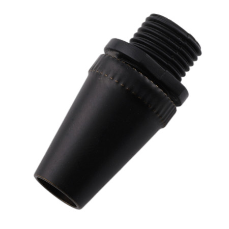 Matně černá průchodka kabelu se svorníkem M10, 14mm