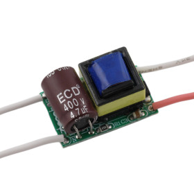 Virtalähde 3W LED, 2-7V, 600mA, suojaustoiminnoilla