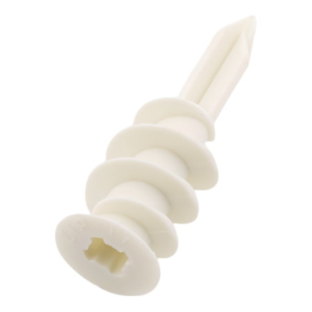 Grooved plastic dowel 14x42mm for plasterboard